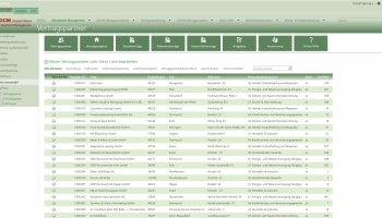 Listenansicht Vertragspartner