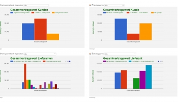 Vertragswertauswertung Kunden Lieferanten