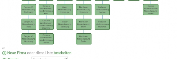 DOCM-Unternehmensorganigramm