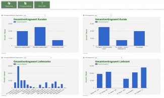 Vertragswertauswertung Kunden - Lieferanten