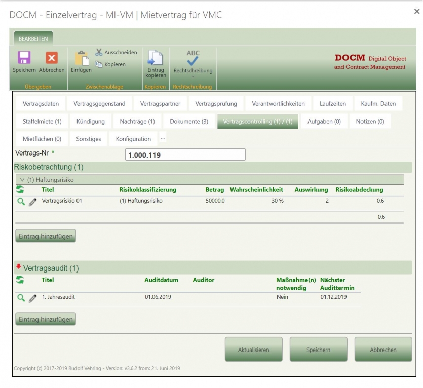 DOCMSet Einzelvertrag Bild120 Vertragscontrolling Tab12